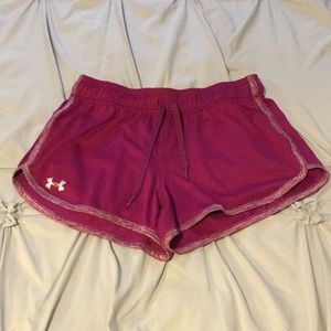 Purple Under Armour Running Shorts